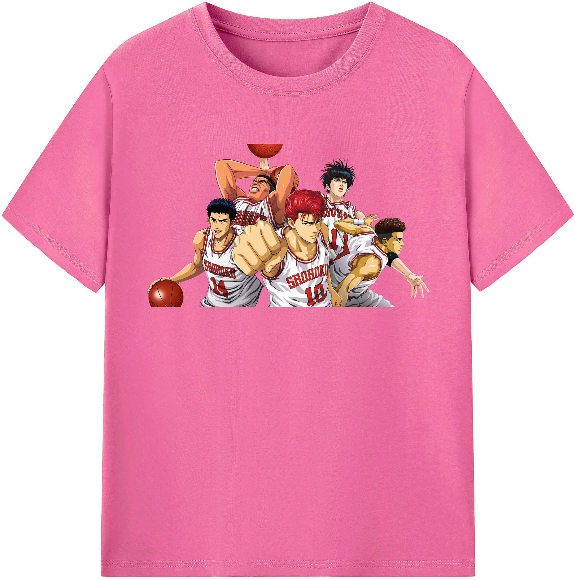 （画像用） SLAM DUNK／スラムダンク レディースカジュアルプリントTシャツ（綿100％）